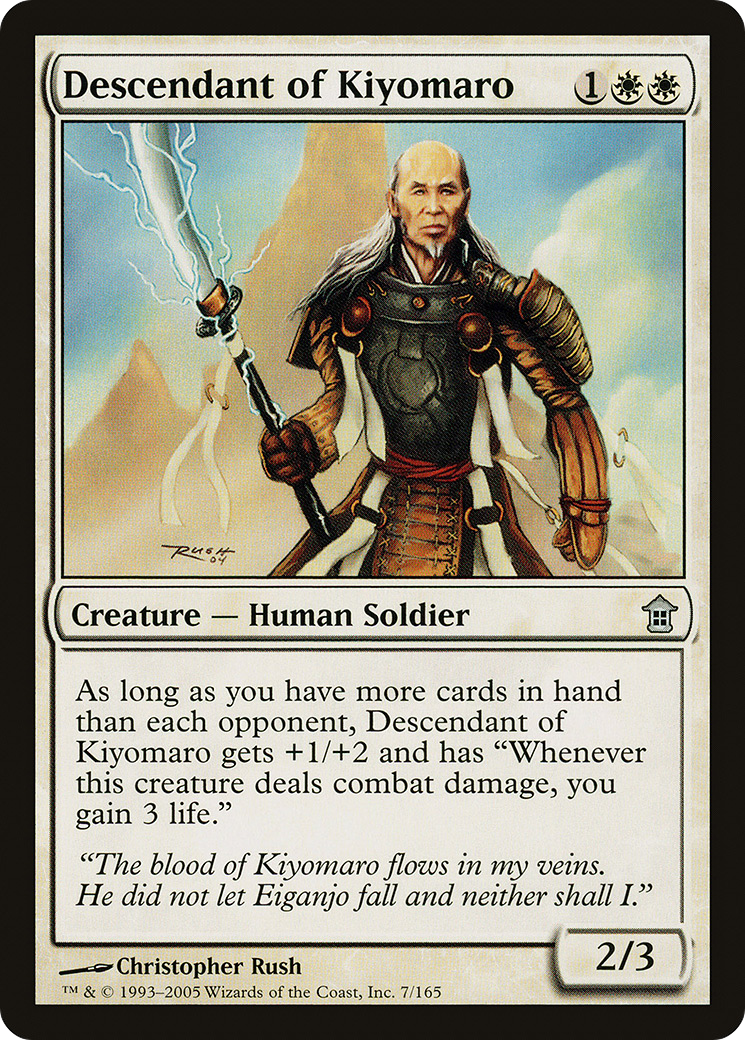 Descendant of Kiyomaro [Saviors of Kamigawa] | GrognardGamesBatavia