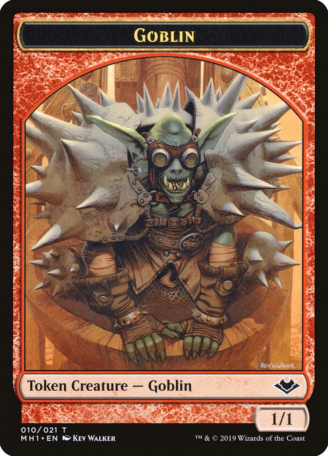 Goblin (010) // Golem (018) Double-Sided Token [Modern Horizons Tokens] | GrognardGamesBatavia