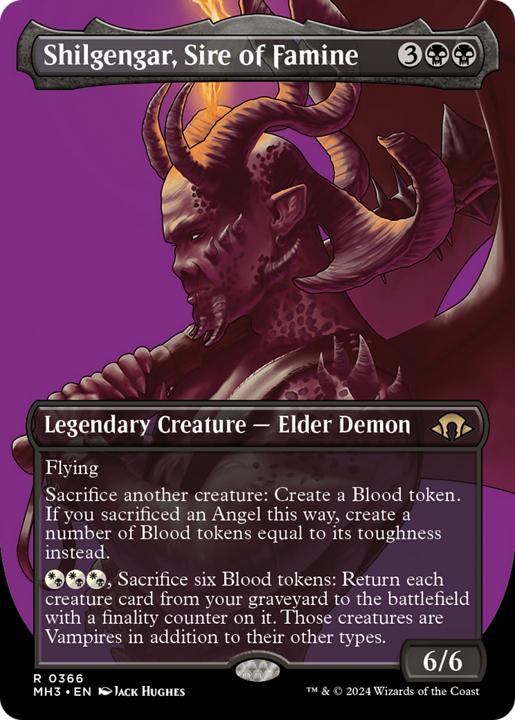 Shilgengar, Sire of Famine (Borderless) [Modern Horizons 3] | GrognardGamesBatavia