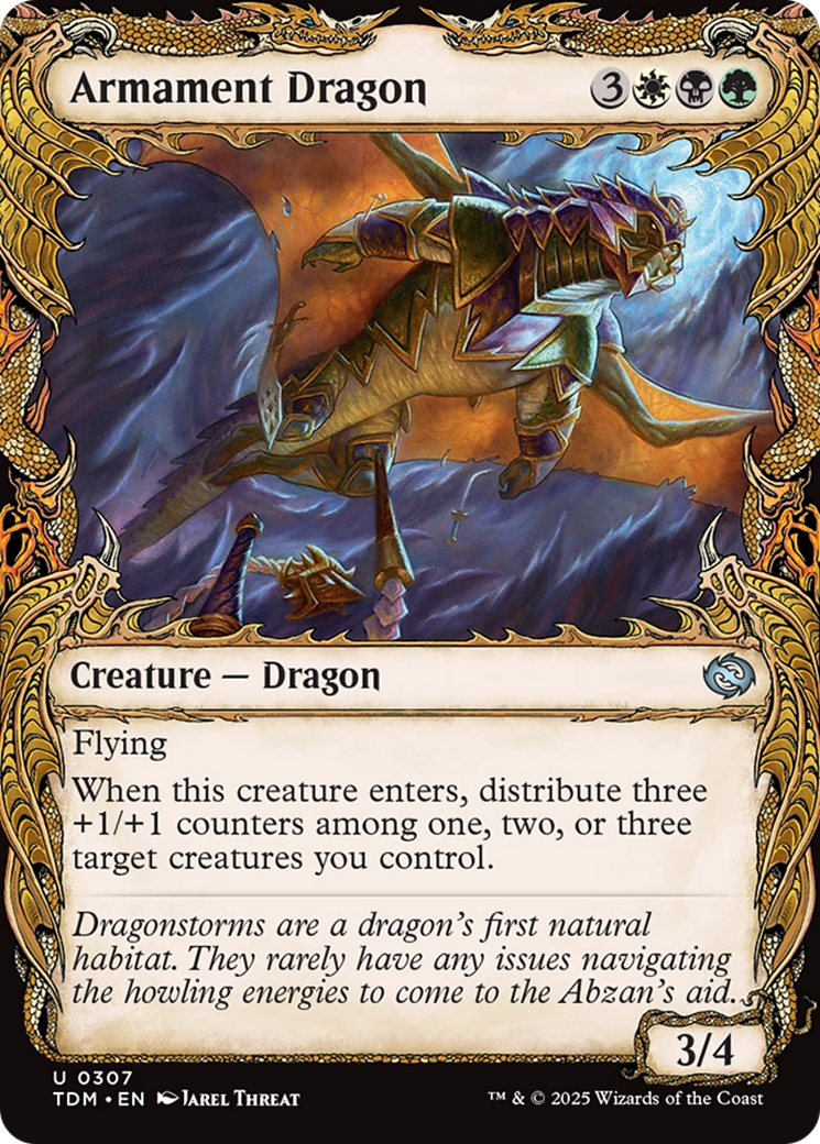 Armament Dragon (Showcase) [Tarkir: Dragonstorm] | GrognardGamesBatavia