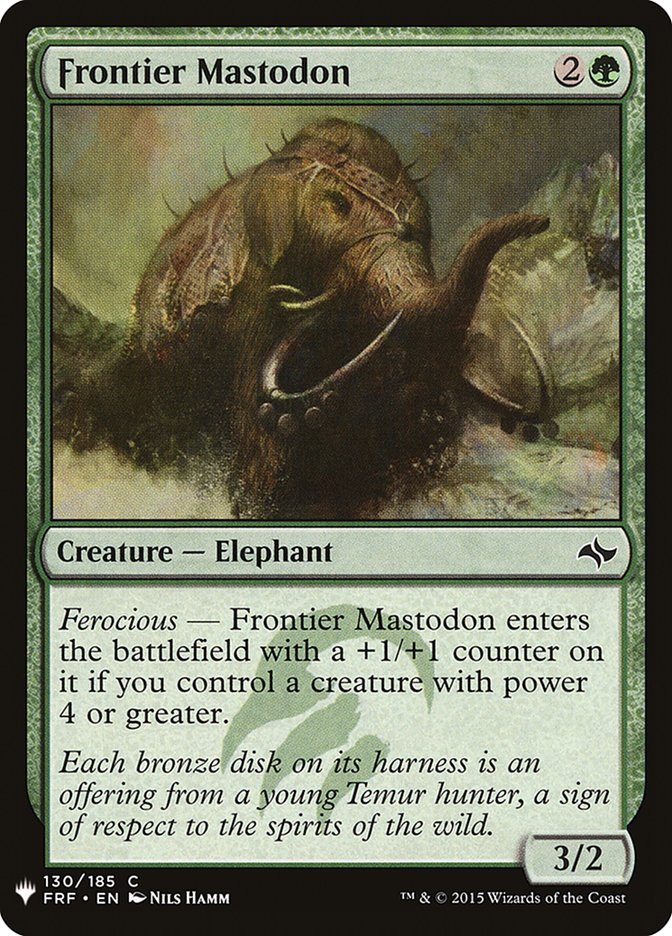 Frontier Mastodon [Mystery Booster] | GrognardGamesBatavia