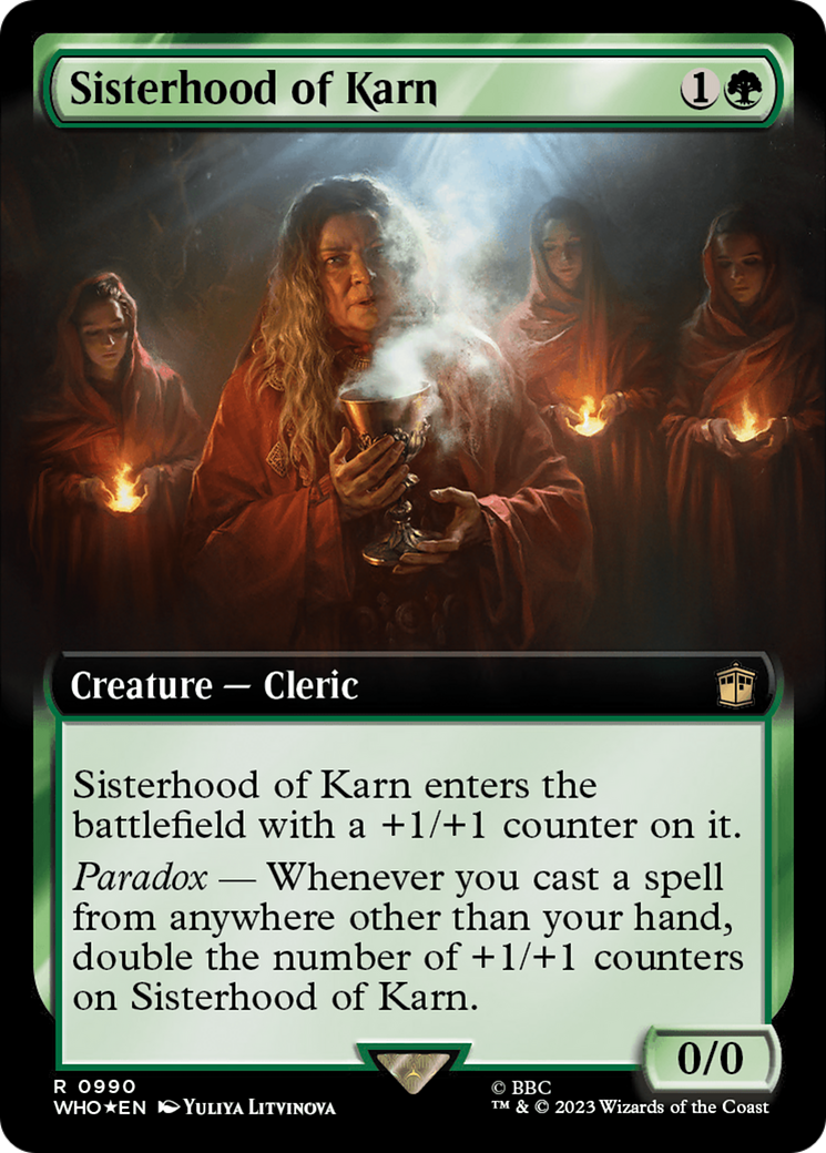 Sisterhood of Karn (Extended Art) (Surge Foil) [Doctor Who] | GrognardGamesBatavia