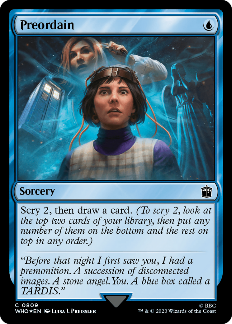 Preordain (Surge Foil) [Doctor Who] | GrognardGamesBatavia