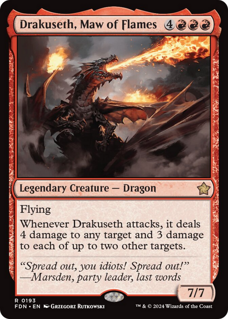 Drakuseth, Maw of Flames [Foundations] | GrognardGamesBatavia