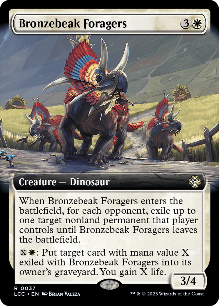 Bronzebeak Foragers (Extended Art) [The Lost Caverns of Ixalan Commander] | GrognardGamesBatavia