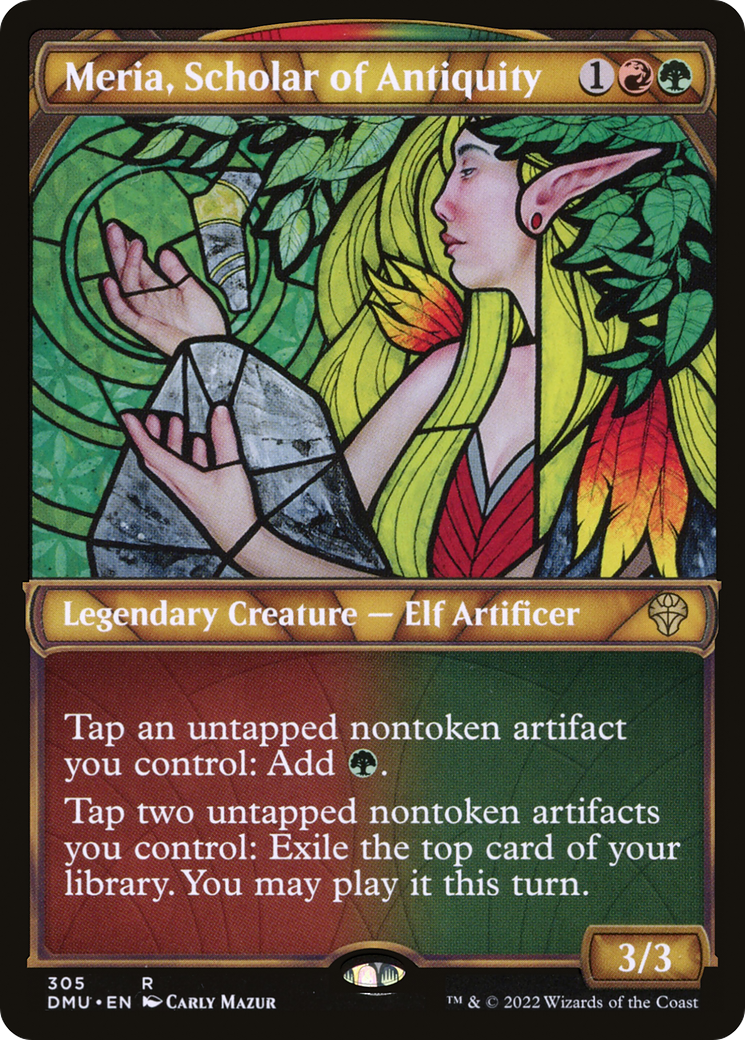Meria, Scholar of Antiquity (Showcase) [Dominaria United] | GrognardGamesBatavia