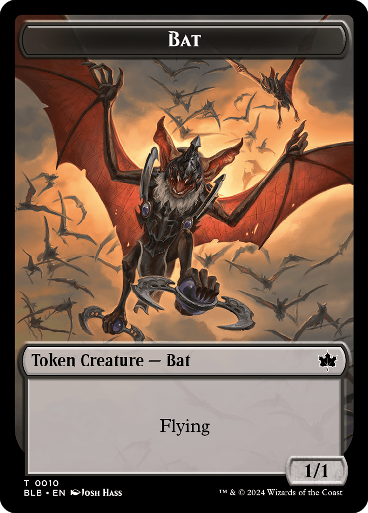 Bat Token [Bloomburrow Tokens] | GrognardGamesBatavia