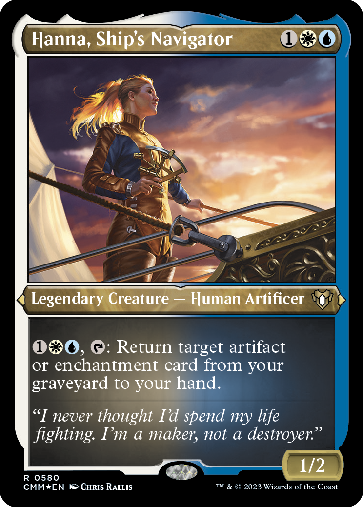 Hanna, Ship's Navigator (Foil Etched) [Commander Masters] | GrognardGamesBatavia