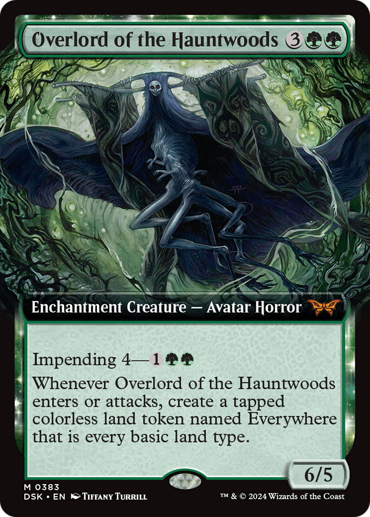 Overlord of the Hauntwoods (Extended Art) [Duskmourn: House of Horror] | GrognardGamesBatavia