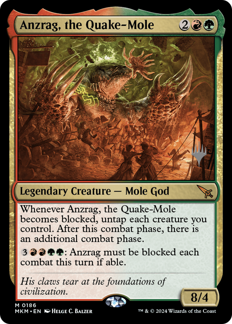 Anzrag, the Quake-Mole (Promo Pack) [Murders at Karlov Manor Promos] | GrognardGamesBatavia