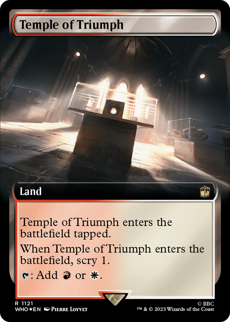 Temple of Triumph (Extended Art) (Surge Foil) [Doctor Who] | GrognardGamesBatavia