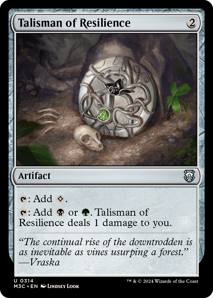 Talisman of Resilience (Ripple Foil) [Modern Horizons 3 Commander] | GrognardGamesBatavia