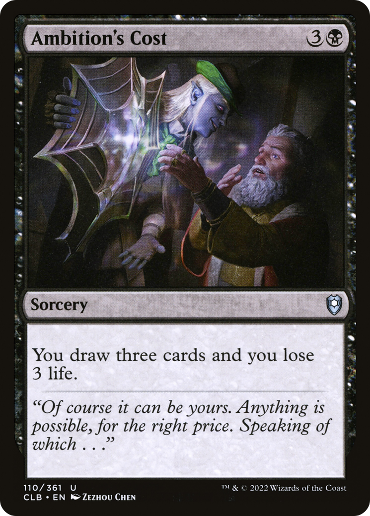 Ambition's Cost [Commander Legends: Battle for Baldur's Gate] | GrognardGamesBatavia