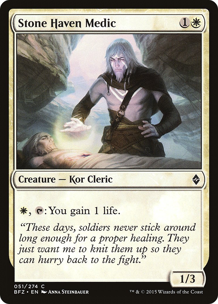 Stone Haven Medic [Battle for Zendikar] | GrognardGamesBatavia