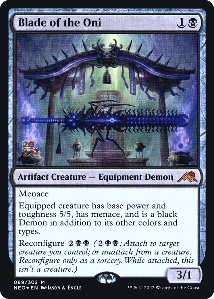 Blade of the Oni [Kamigawa: Neon Dynasty Prerelease Promos] | GrognardGamesBatavia