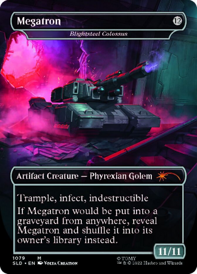 Blightsteel Colossus - Megatron (Borderless) [Secret Lair Drop Series] | GrognardGamesBatavia