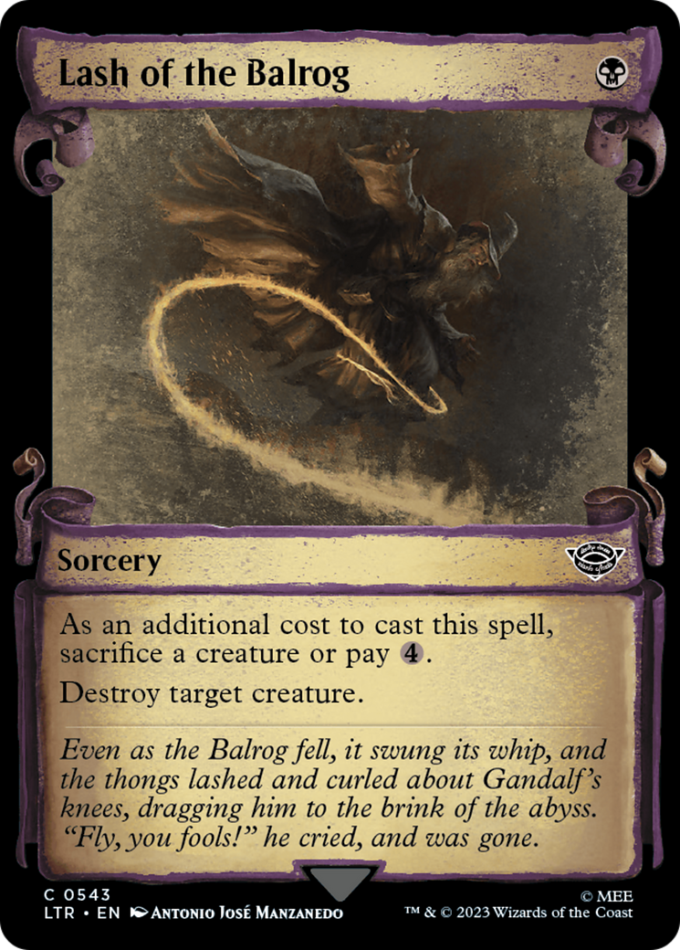 Lash of the Balrog [The Lord of the Rings: Tales of Middle-Earth Showcase Scrolls] | GrognardGamesBatavia