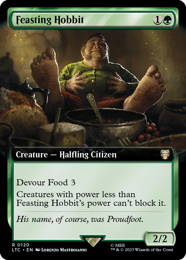 Feasting Hobbit (Extended Art) [The Lord of the Rings: Tales of Middle-Earth Commander] | GrognardGamesBatavia