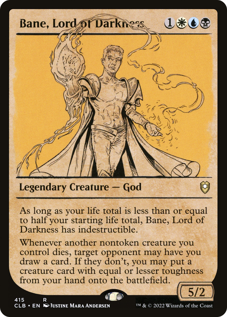 Bane, Lord of Darkness (Showcase) [Commander Legends: Battle for Baldur's Gate] | GrognardGamesBatavia