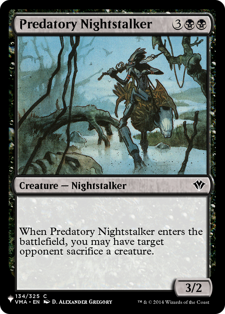 Predatory Nightstalker [The List Reprints] | GrognardGamesBatavia