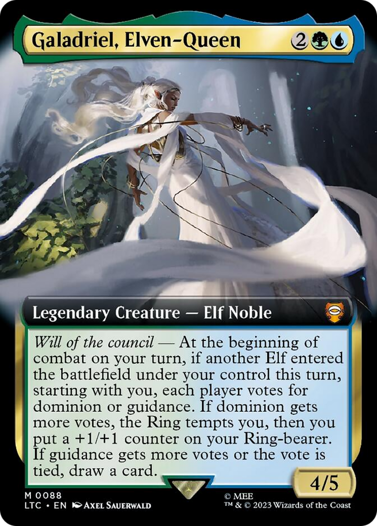 Galadriel, Elven-Queen (Extended Art) [The Lord of the Rings: Tales of Middle-Earth Commander] | GrognardGamesBatavia