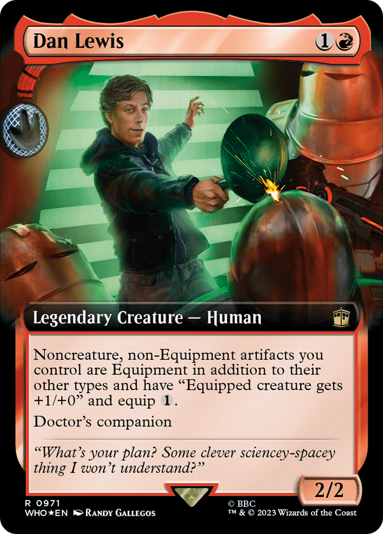 Dan Lewis (Extended Art) (Surge Foil) [Doctor Who] | GrognardGamesBatavia