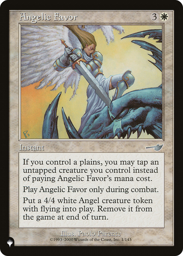 Angelic Favor [The List] | GrognardGamesBatavia