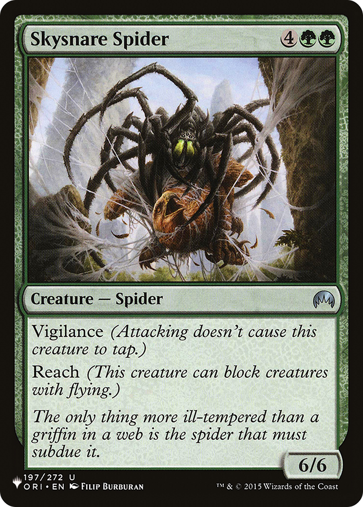 Skysnare Spider [The List Reprints] | GrognardGamesBatavia