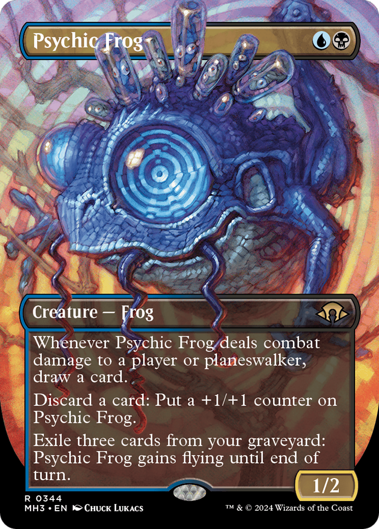 Psychic Frog (Borderless) [Modern Horizons 3] | GrognardGamesBatavia