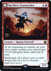Reckless Stormseeker // Storm-Charged Slasher [Innistrad: Midnight Hunt Prerelease Promos] | GrognardGamesBatavia