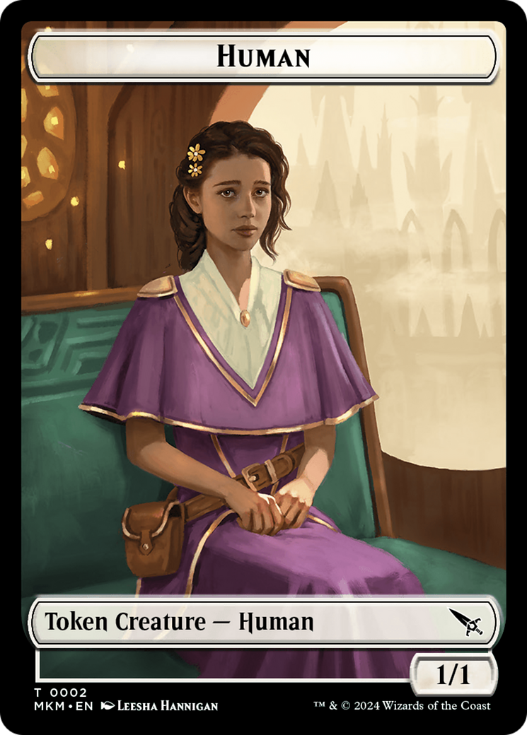 Detective // Human Double-Sided Token [Murders at Karlov Manor Tokens] | GrognardGamesBatavia