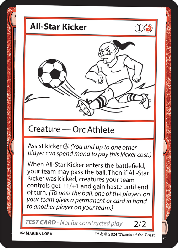 All-Star Kicker [Mystery Booster 2 Playtest Cards] | GrognardGamesBatavia