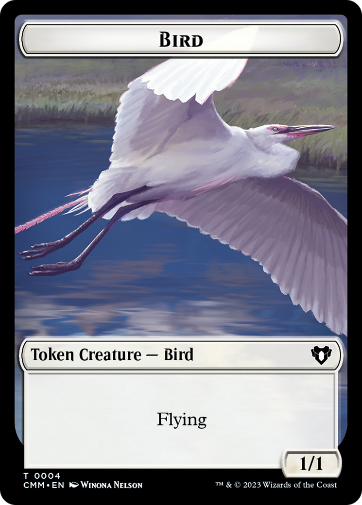 Copy (54) // Bird Double-Sided Token [Commander Masters Tokens] | GrognardGamesBatavia