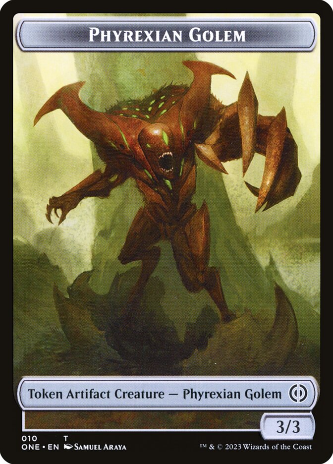 Phyrexian Goblin // Phyrexian Golem Double-Sided Token [Phyrexia: All Will Be One Tokens] | GrognardGamesBatavia