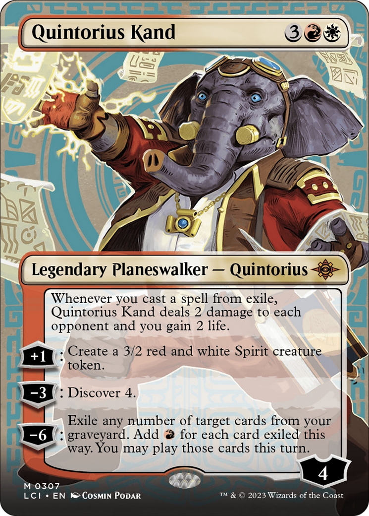 Quintorius Kand (0307) (Borderless) [The Lost Caverns of Ixalan] | GrognardGamesBatavia