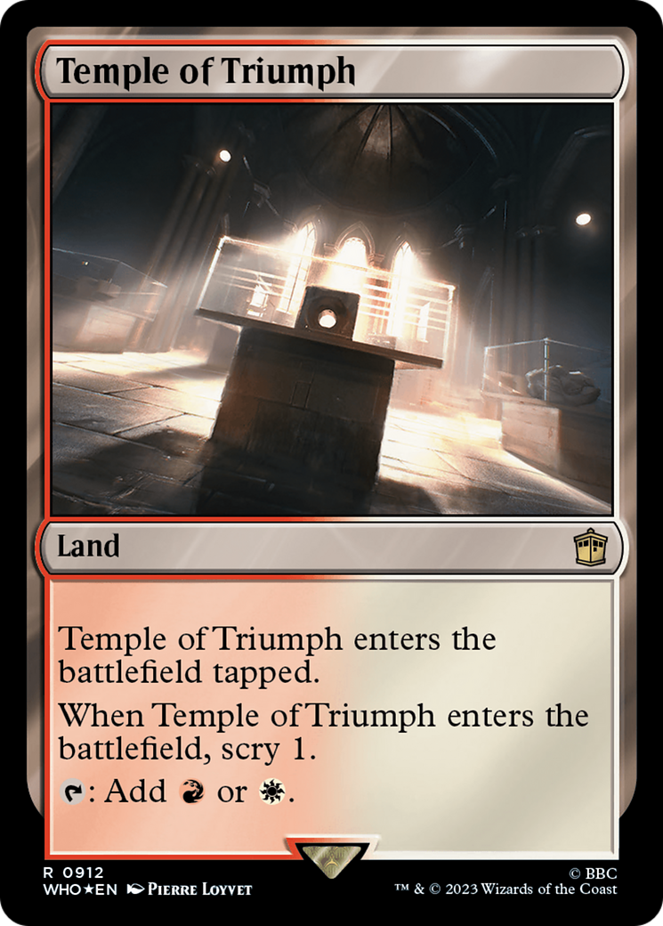 Temple of Triumph (Surge Foil) [Doctor Who] | GrognardGamesBatavia