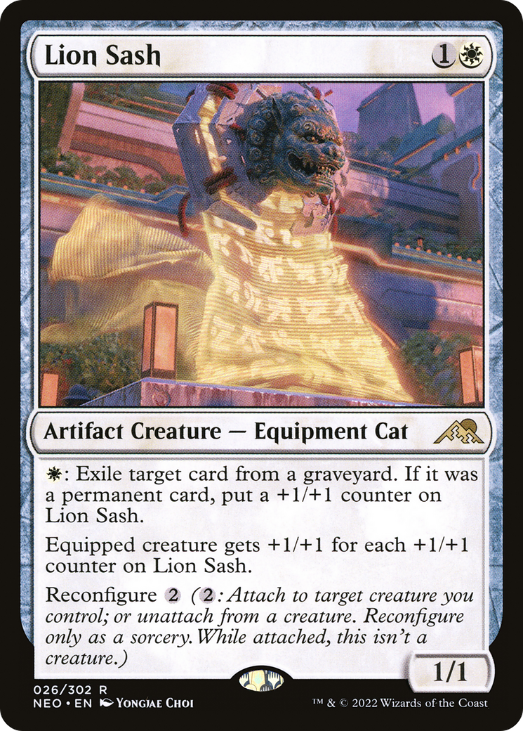 Lion Sash [Kamigawa: Neon Dynasty] | GrognardGamesBatavia