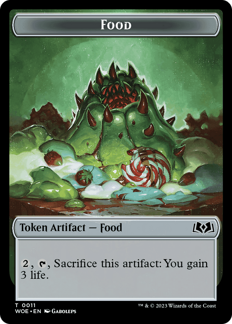 Mouse // Food (0011) Double-Sided Token [Wilds of Eldraine Tokens] | GrognardGamesBatavia