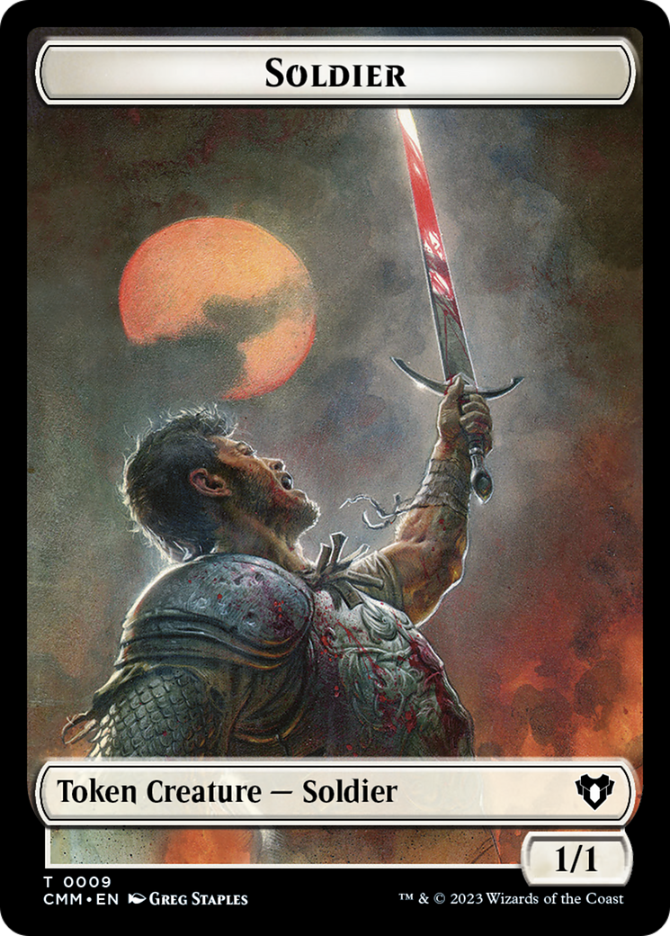 Soldier Token [Commander Masters Tokens] | GrognardGamesBatavia