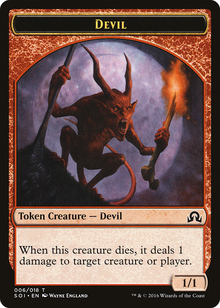 Devil Token [Shadows over Innistrad Tokens] | GrognardGamesBatavia