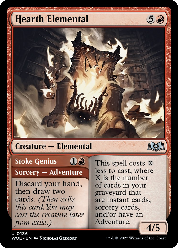 Hearth Elemental // Stoke Genius [Wilds of Eldraine] | GrognardGamesBatavia