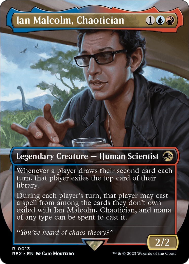 Ian Malcolm, Chaotician (Borderless) [Jurassic World Collection] | GrognardGamesBatavia