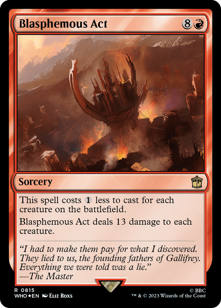 Blasphemous Act (Surge Foil) [Doctor Who] | GrognardGamesBatavia