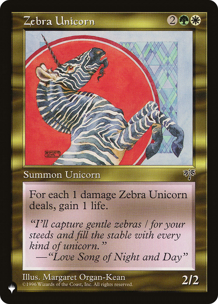 Zebra Unicorn [The List] | GrognardGamesBatavia