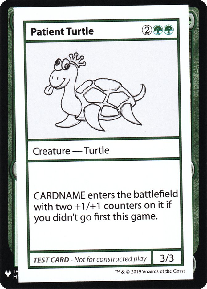 Patient Turtle [Mystery Booster Playtest Cards] | GrognardGamesBatavia