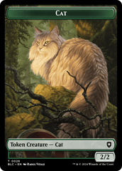 Elemental // Cat Double-Sided Token [Bloomburrow Commander Tokens] | GrognardGamesBatavia