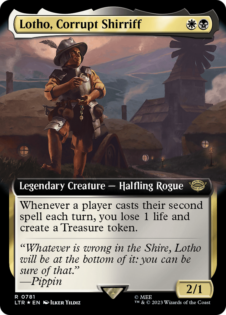 Lotho, Corrupt Shirriff (Extended Art) (Surge Foil) [The Lord of the Rings: Tales of Middle-Earth] | GrognardGamesBatavia