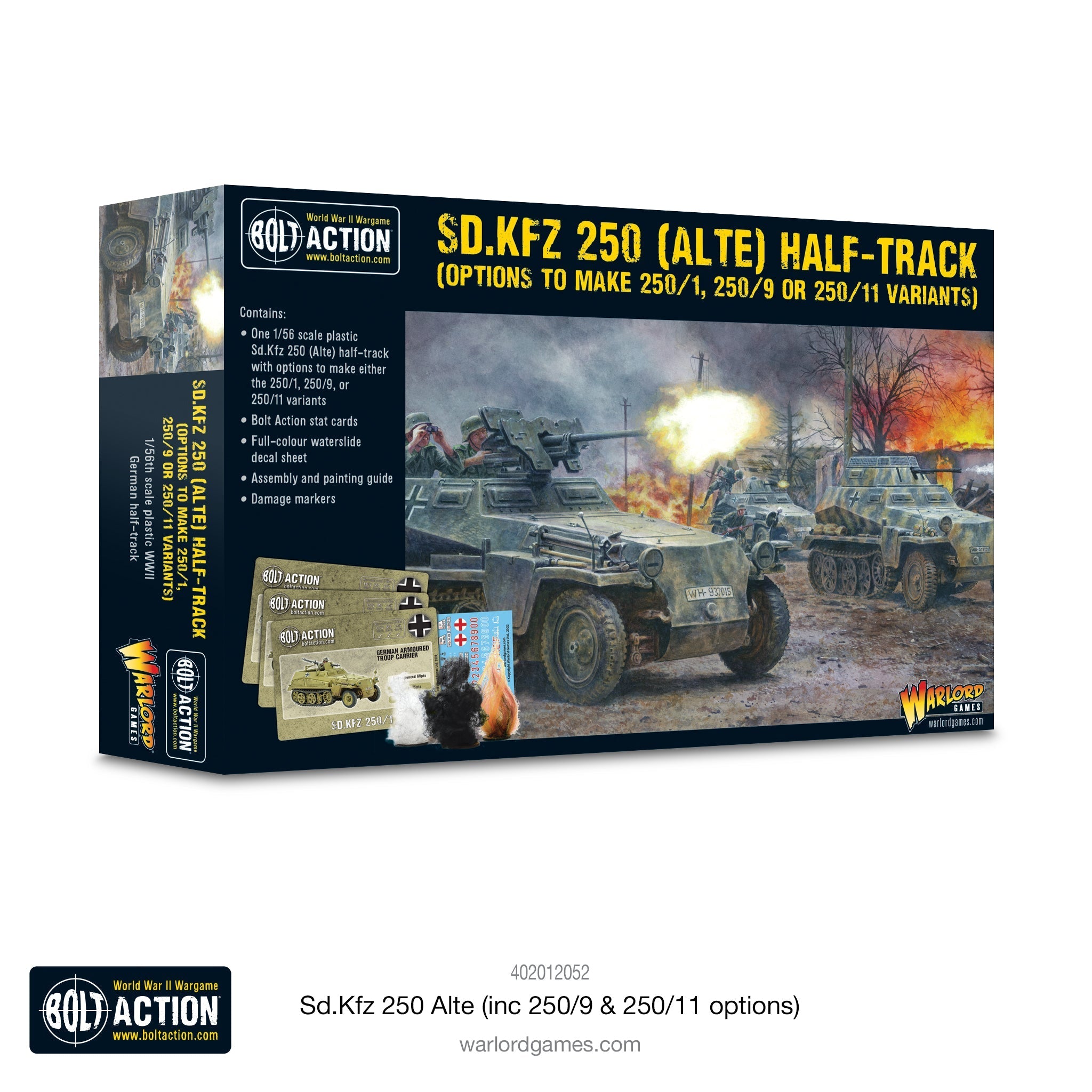 Bolt Action: Sd.Kfz 250 (Alte) Half-Track (Options For 250/1, 250/9 & 250/11 Variants) | GrognardGamesBatavia