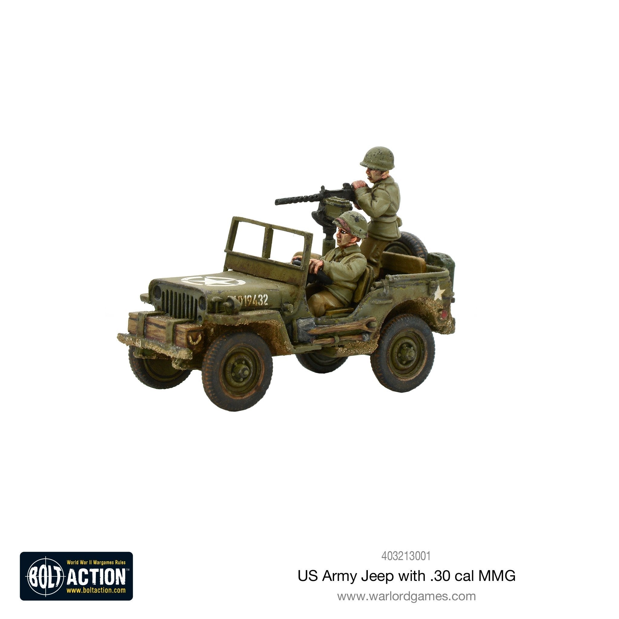Bolt Action: US Army Jeep with 30 Cal MMG | GrognardGamesBatavia