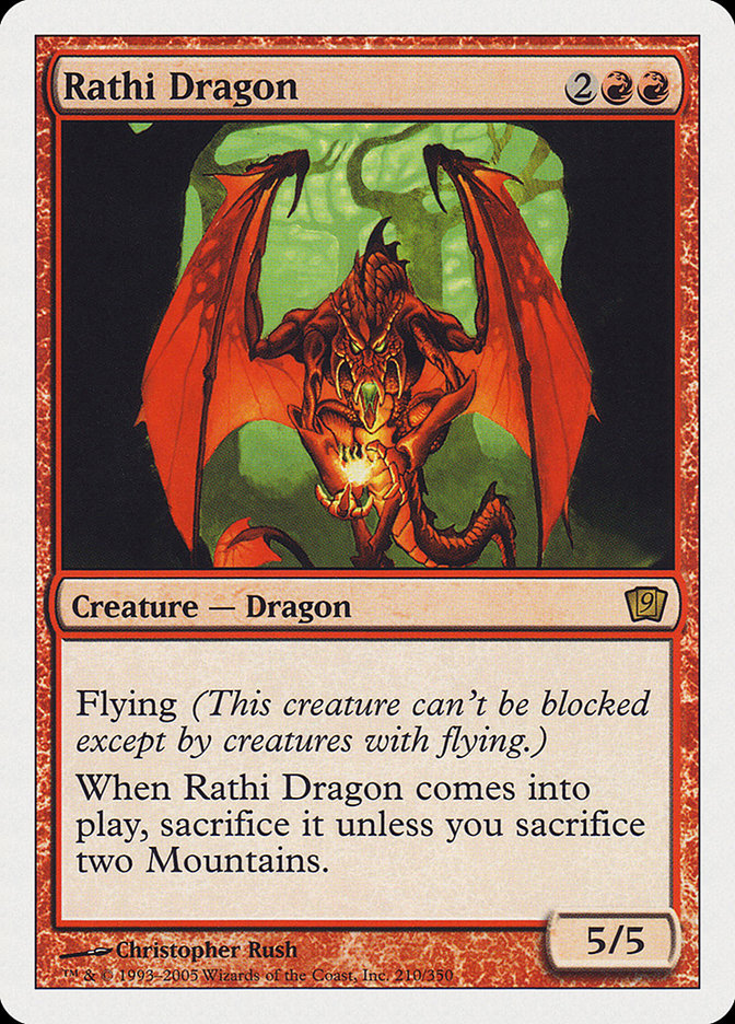 Rathi Dragon (9th Edition) [Oversize Cards] | GrognardGamesBatavia